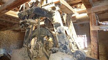 Innenaufnahme des Sägewerks