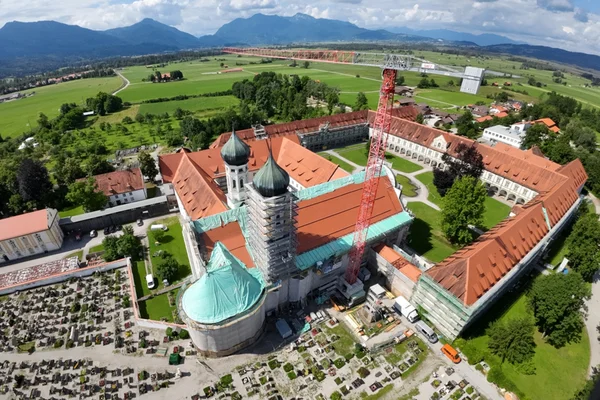 Drohnenaufnahme des Klosterareals