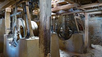 Innenaufnahme des Sägewerks