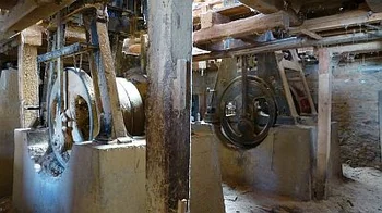 Innenaufnahme des Sägewerks